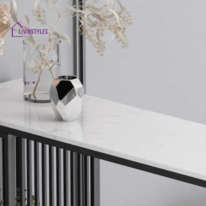 Jaskaran Stainless Steel Living Room Console Table
