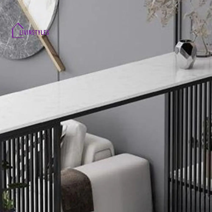 Jaskaran Stainless Steel Living Room Console Table