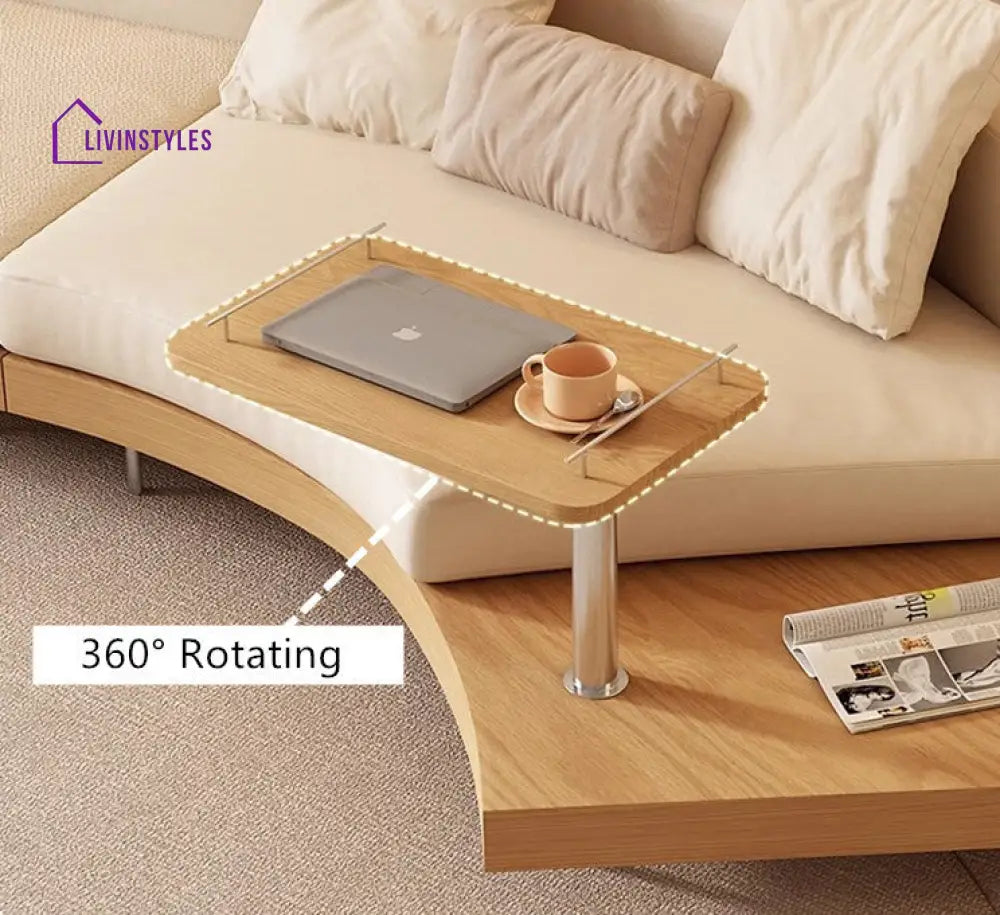 Japandi Solid Wood Curved Sofa SOFA