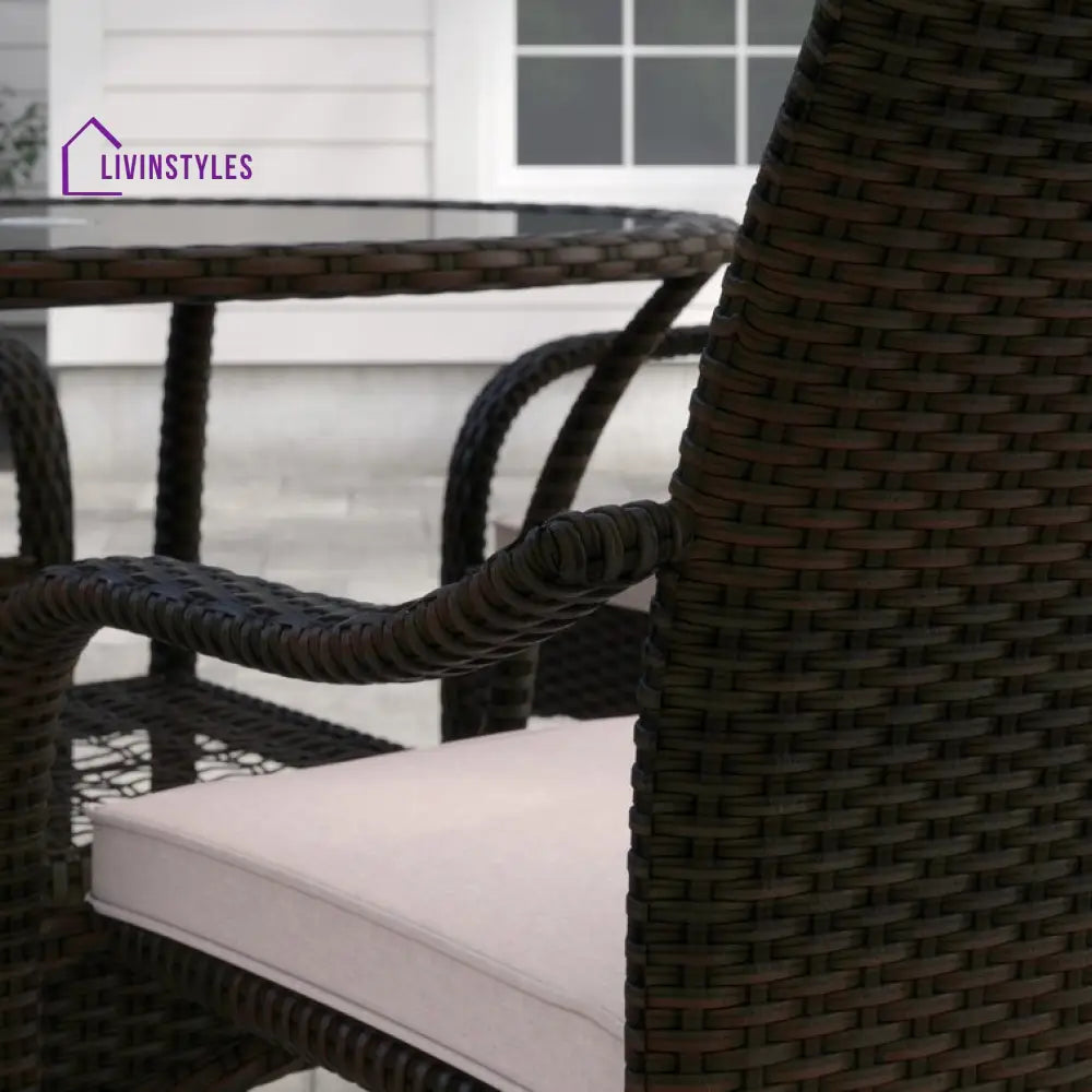 Jasmin 4 Seater Round Outdoor Set With Cushions