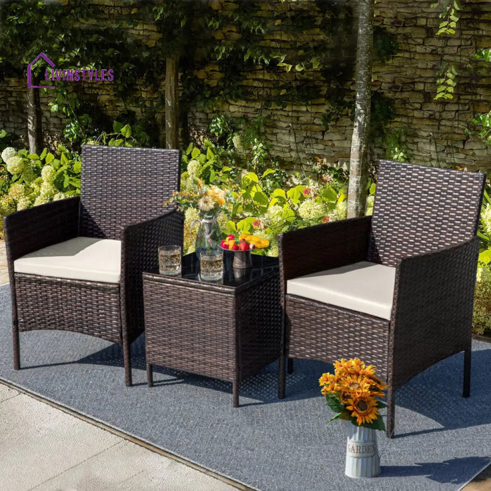 Jatara Outdoor Set With Cushions For 2 Person