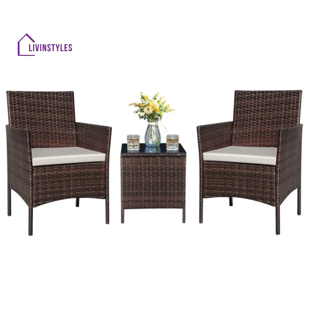 Jatara Outdoor Set With Cushions For 2 Person