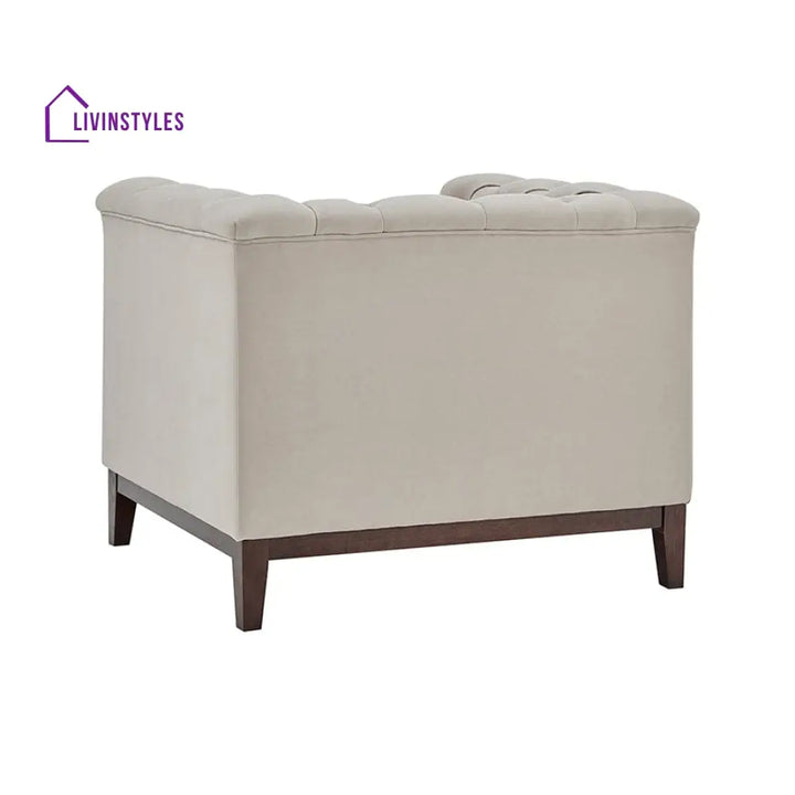 Javier Chesterfield Armchair - Stone - Sofas
