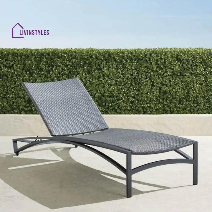 Jax Outdoor Swimming Poolside Lounger (Grey) - Loungers