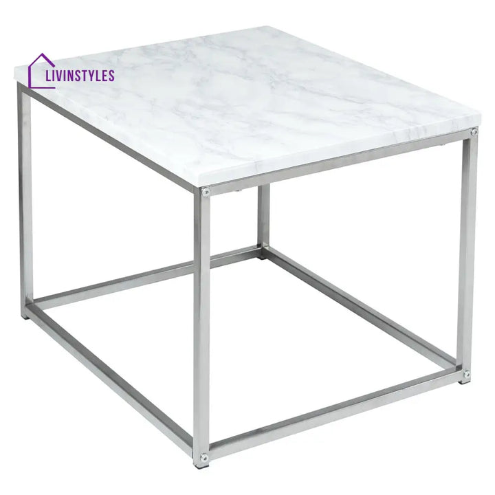 Jay Marble Effect Coffee Table Set Chrome Frame Living Room > Coffee & Side Tables > Coffee Table > Walnut > Gold