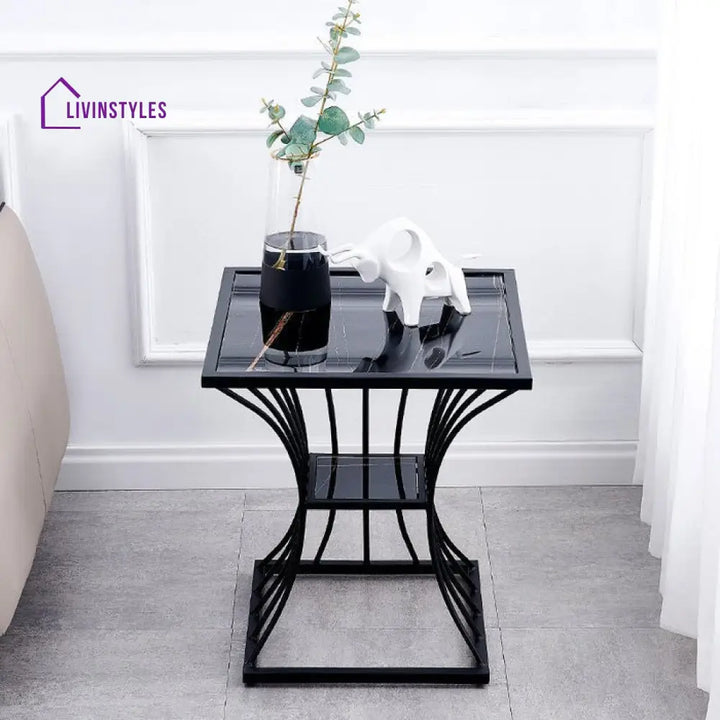 Jaya Metal And Marble Side Table