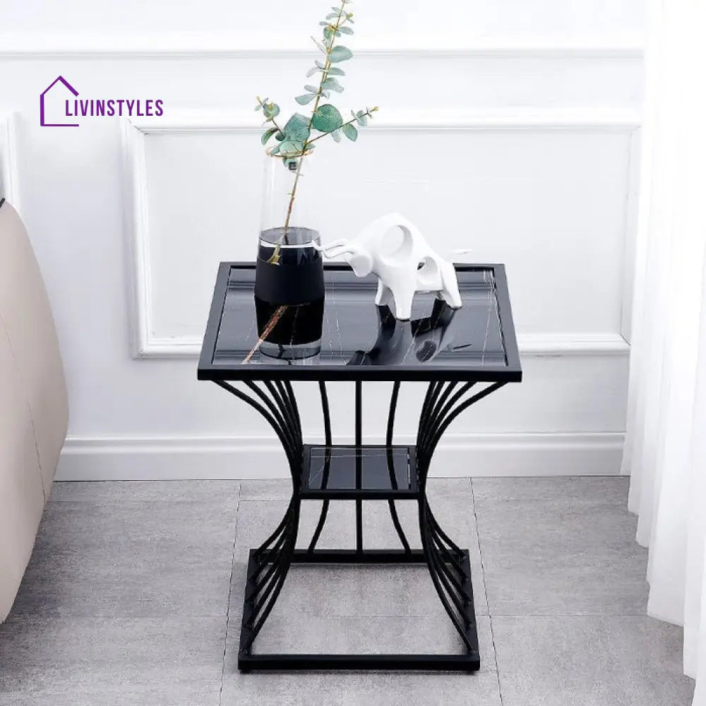 Jaya Metal And Marble Side Table
