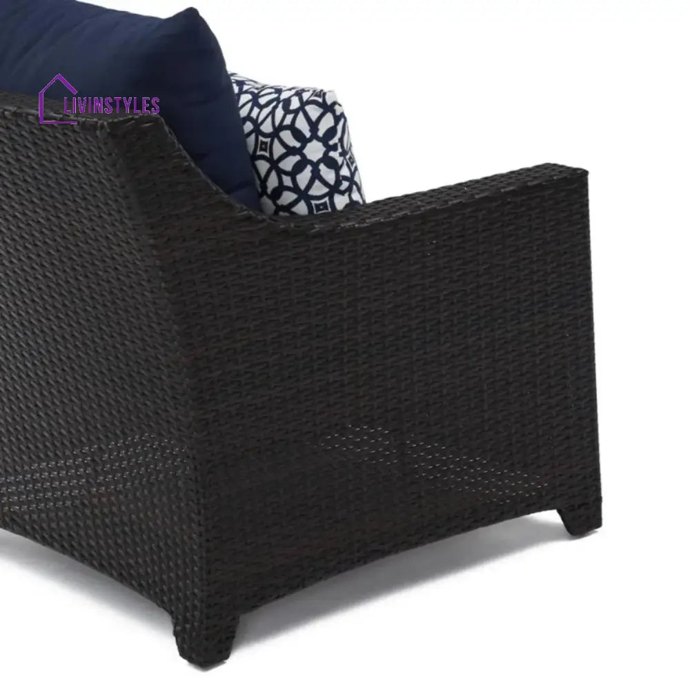 Jaya Outdoor All-Weather Rattan Wicker Three Seater Sofa - Sofa Set