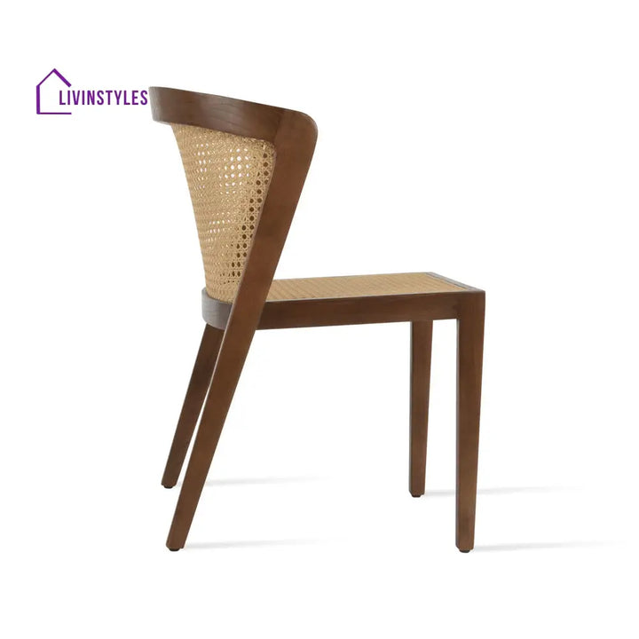 Jayanti Solid Wood Rattan Cane Chair