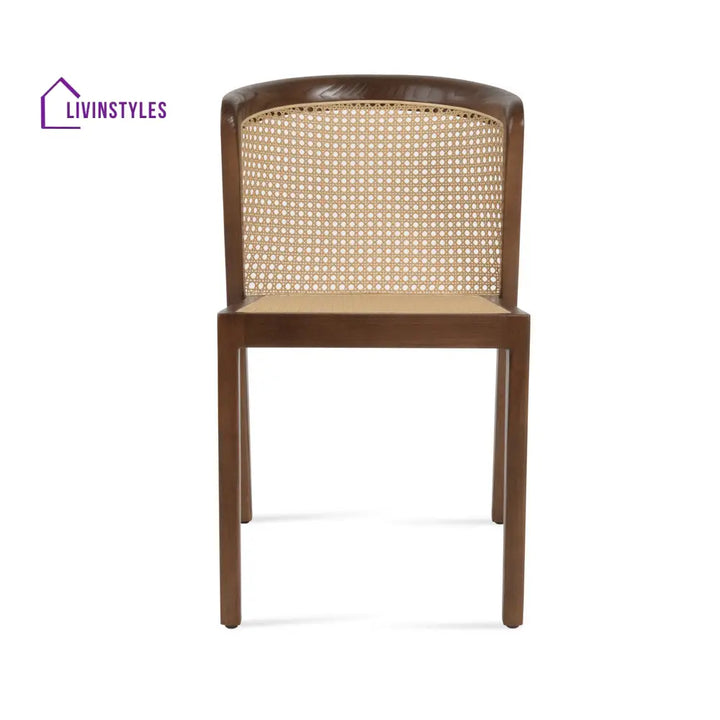 Jayanti Solid Wood Rattan Cane Chair