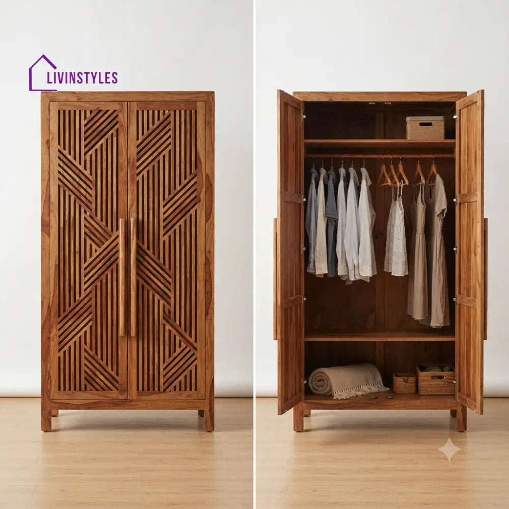 Jayanti Wooden Wardrobe for Clothes | Cupboard for Clothes