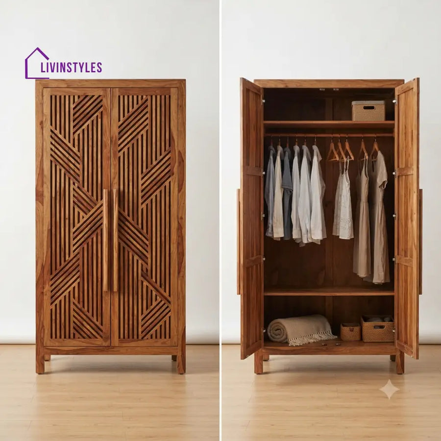 Jayanti Wooden Wardrobe for Clothes | Cupboard for Clothes