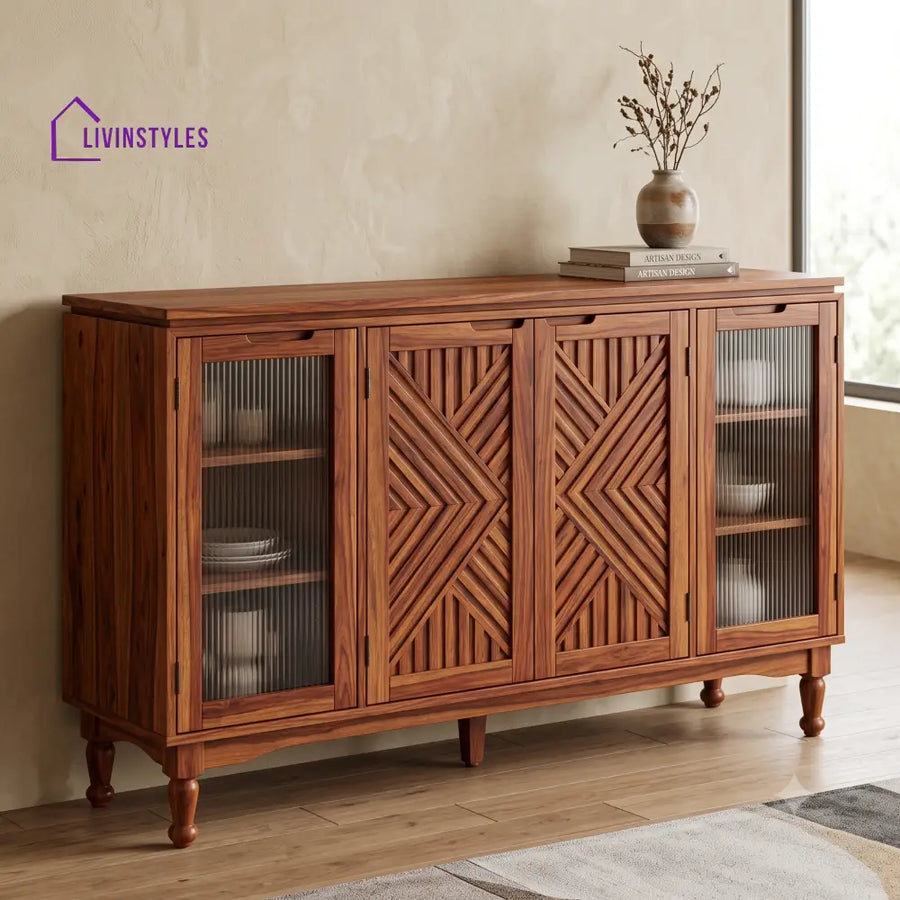 Jayashree Premium Sheesham Wood Sideboard and Cabinet for Living Room