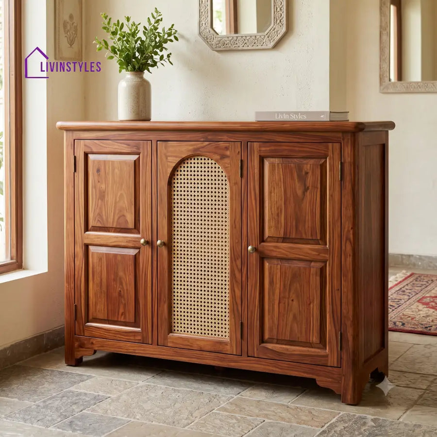 Jayashree Sheesham Wood Shoe Rack | Wooden Shoe Cabinet