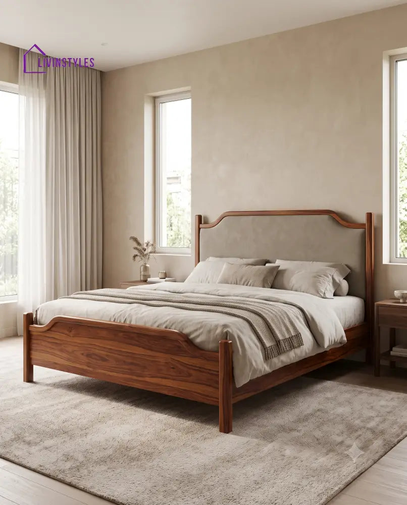 Jayashree Wooden Bed | Solid Wood Double Bed | Wooden King size bed & Wooden Queen size bed