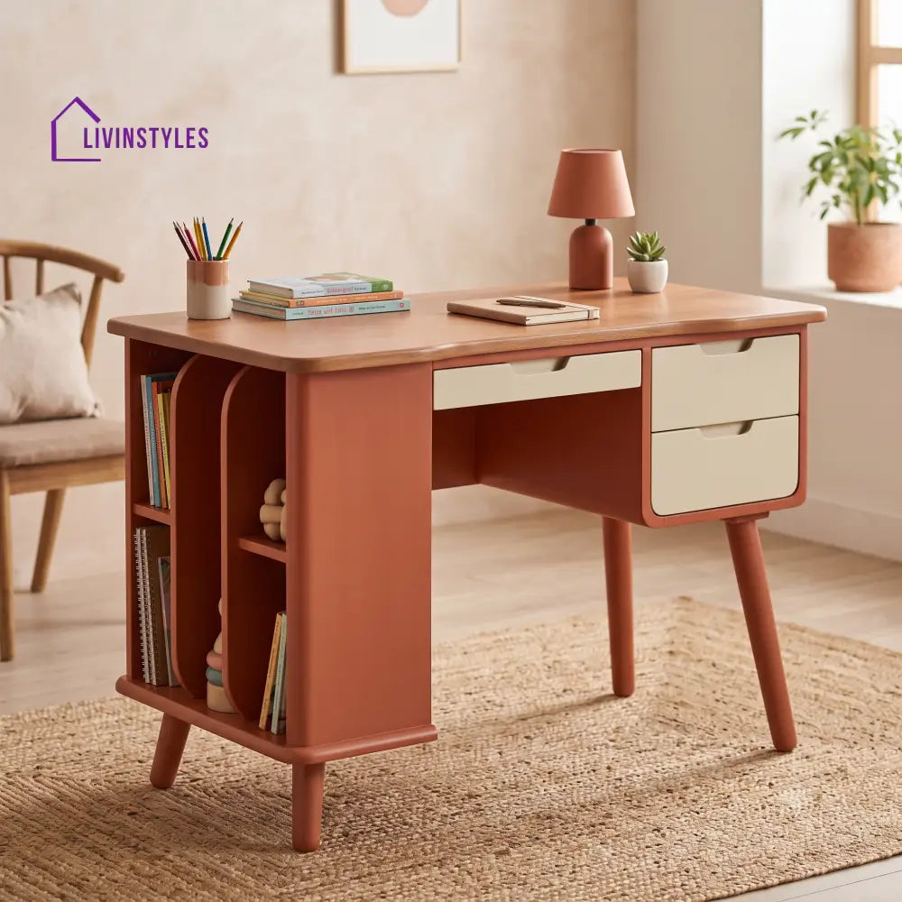 Jeevika Mango Wood Kids Study Table | Study Table for Kids