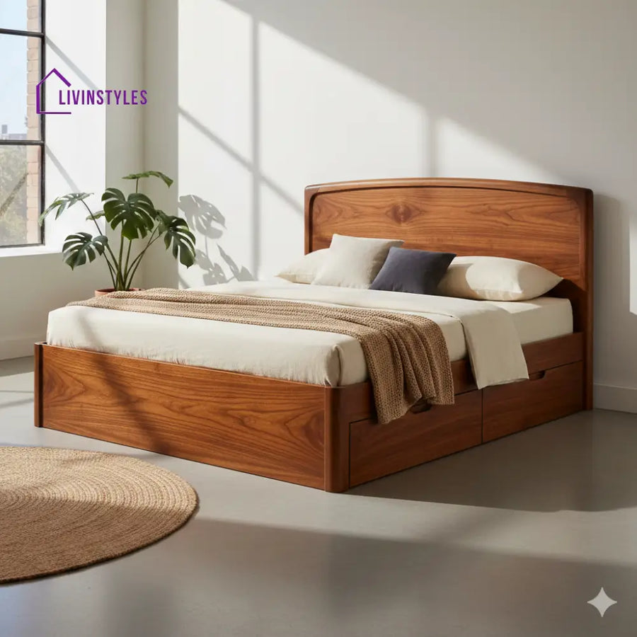 Jennifer Premium Sheesham Wood Bed