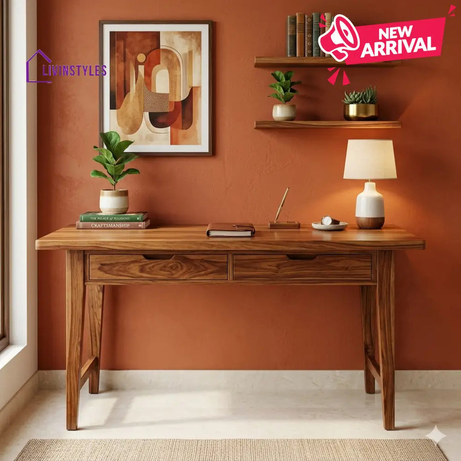 Jennifer Solid Sheesham Wood Study Table for Home