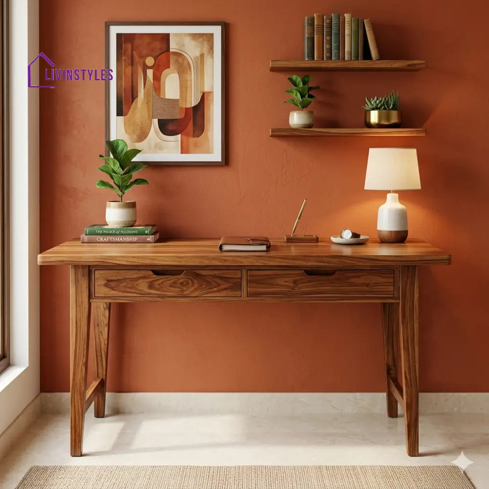 Jennifer Solid Sheesham Wood Study Table for Home