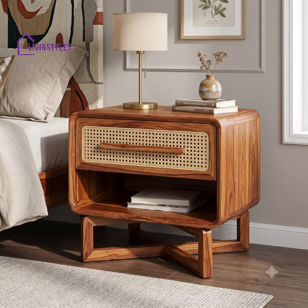 Jepchirchir Premium Wooden Bedside Table | Side Table for Bedroom