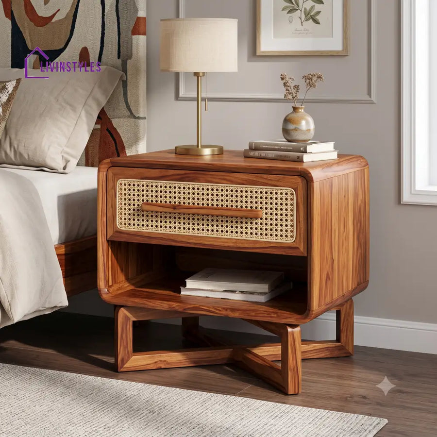 Jepchirchir Premium Wooden Bedside Table | Side Table for Bedroom