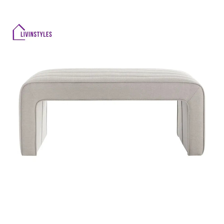 Jeremías Panelled Bench - Stone Grey End of Bed Ottomans