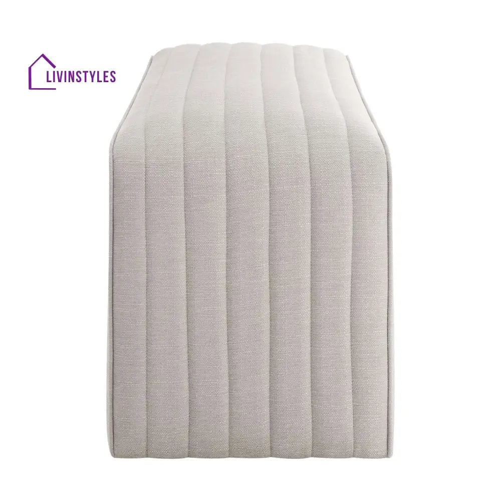 Jeremías Panelled Bench - Stone Grey End of Bed Ottomans