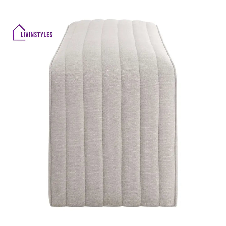 Jeremías Panelled Bench - Stone Grey End of Bed Ottomans