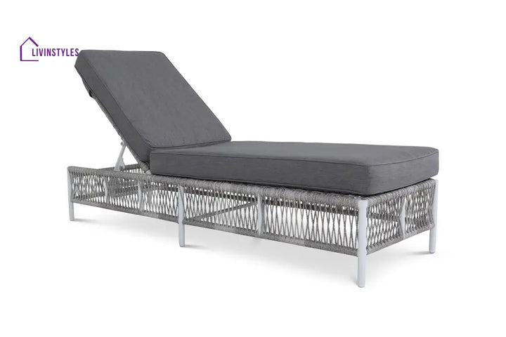 Jerome Outdoor Swimming Poolside Lounger Set of 2 (Grey) - Loungers