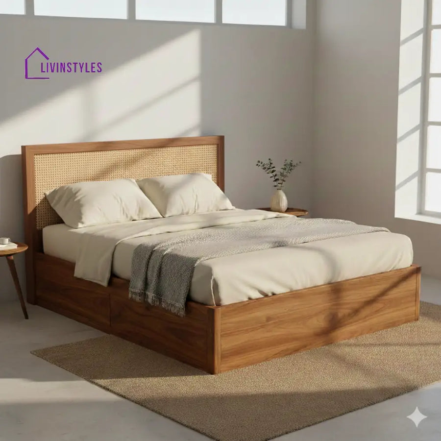 Jessica Premium Sheesham Wood Bed