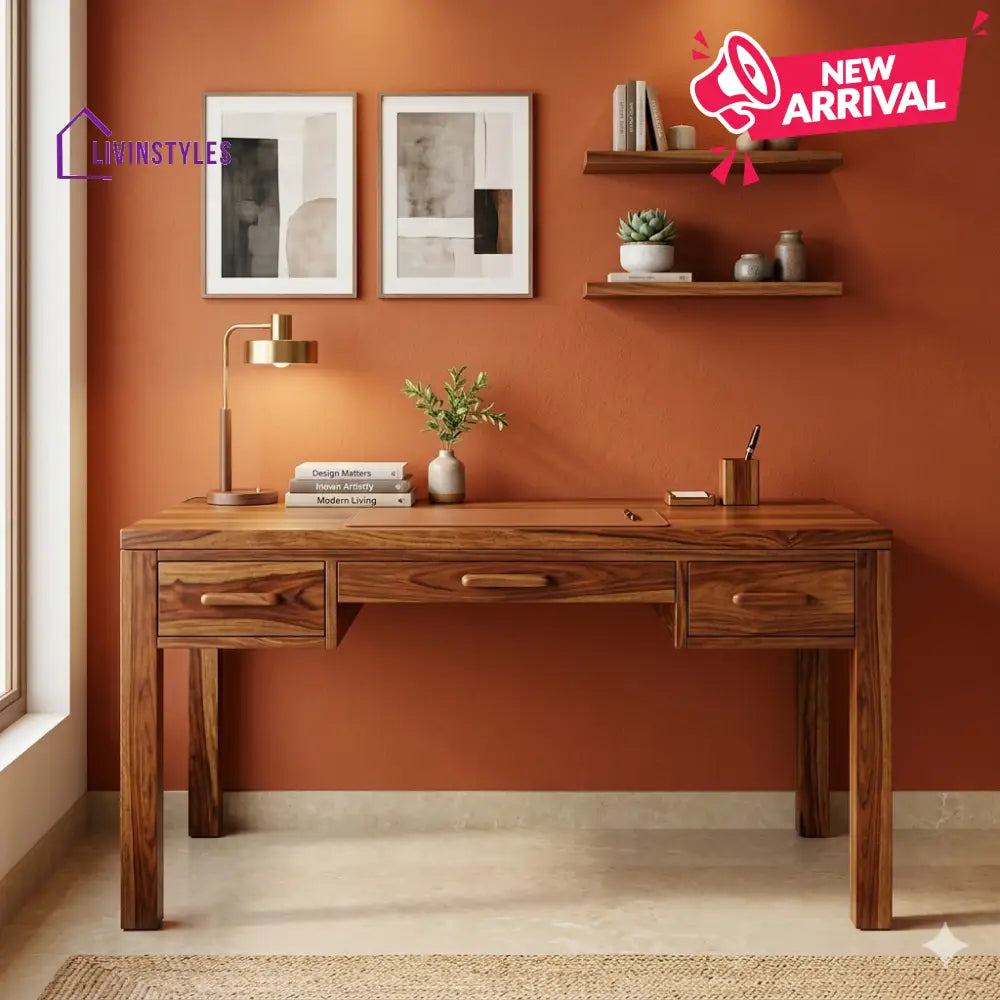 Jessica Solid Sheesham Wood Study Table for Home
