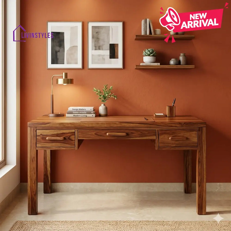 Jessica Solid Sheesham Wood Study Table for Home