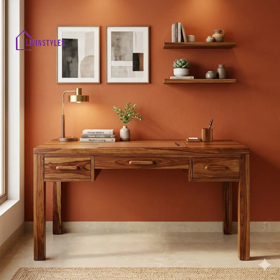 Jessica Solid Sheesham Wood Study Table for Home