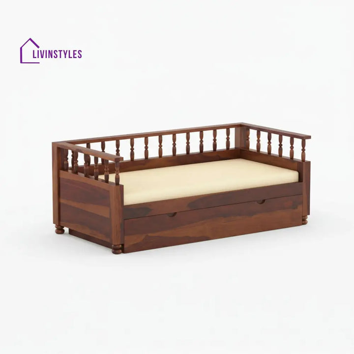 Jimena solid sheesham wood 3 seater with storage