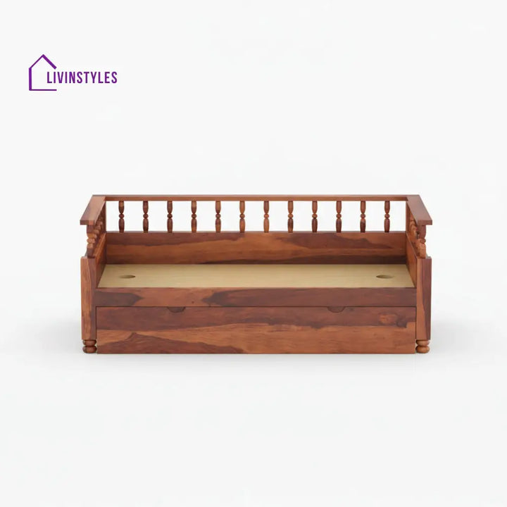 Jimena solid sheesham wood 3 seater with storage