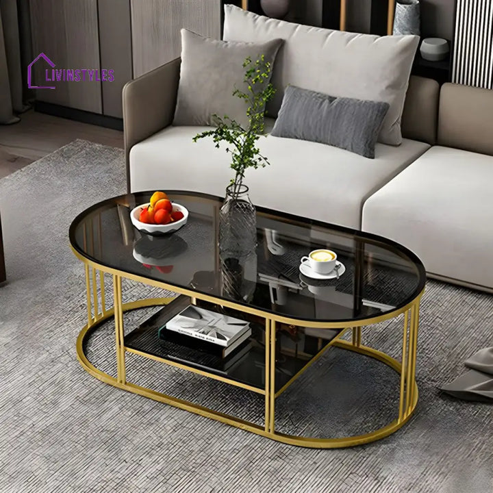 Jinal Stainless Steel Coffee Table for Lighting