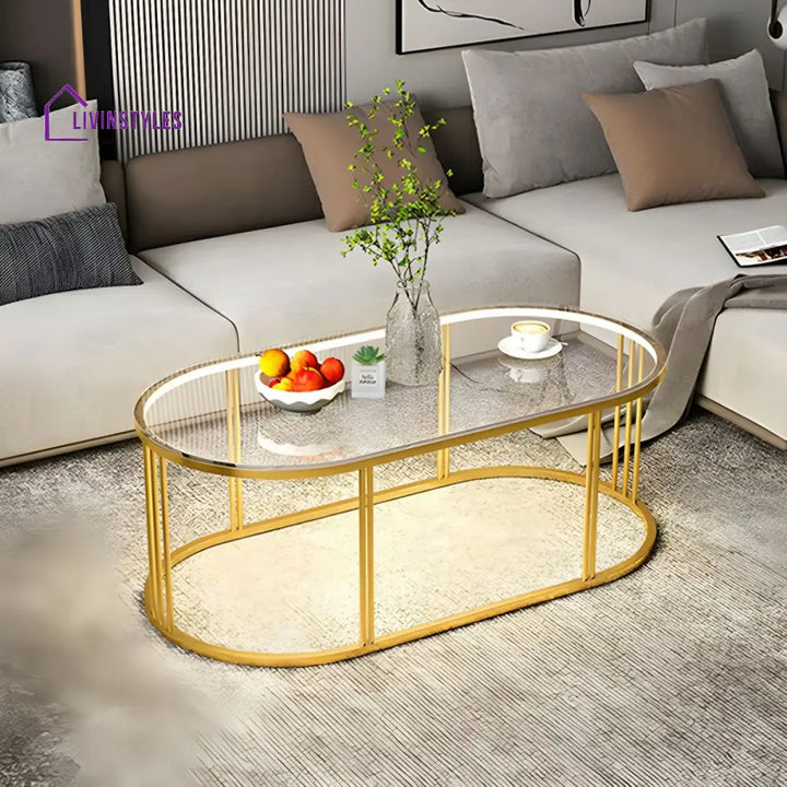 Jinal Stainless Steel Coffee Table for Lighting