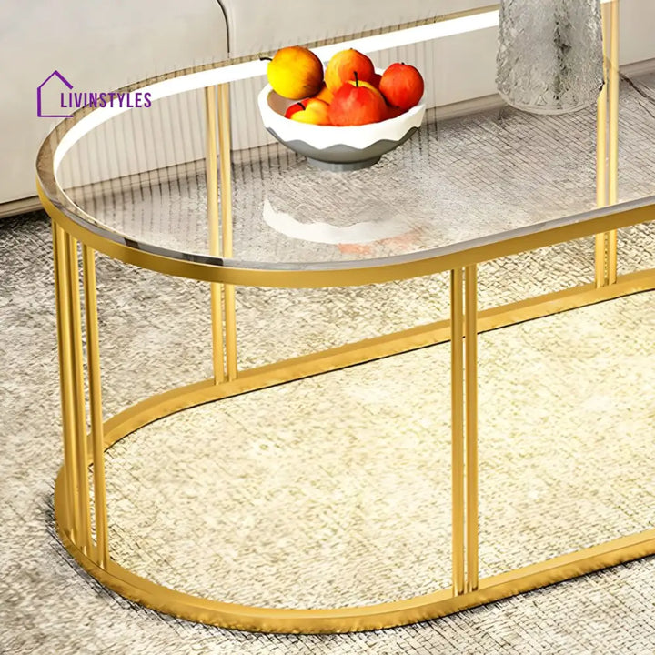 Jinal Stainless Steel Coffee Table for Lighting