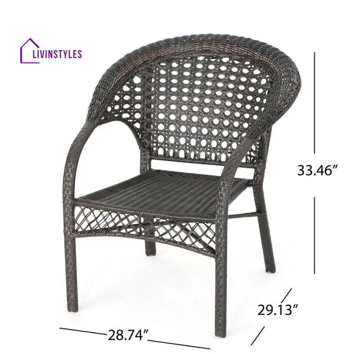 Jitu 4 Seater Round Outdoor Dining Set