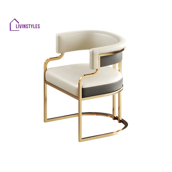 Jivika Metal Dining Chair | Stainless Steel