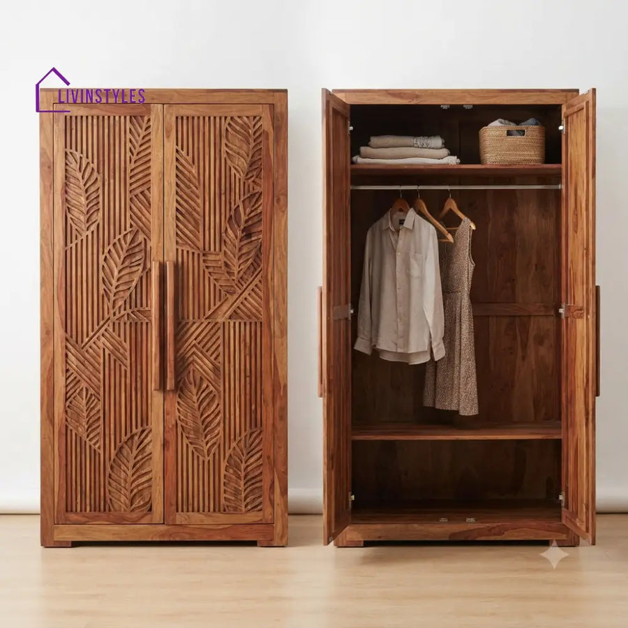 Jivika Wooden Wardrobe for Clothes | Cupboard for Clothes