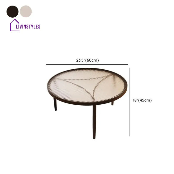 Jivin Stainless Steel Frame Coffee Table for Living Room
