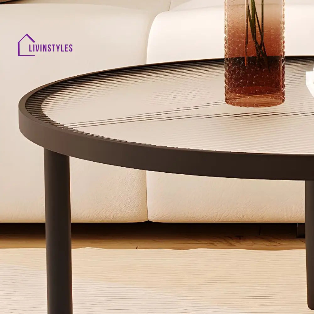 Jivin Stainless Steel Frame Coffee Table for Living Room