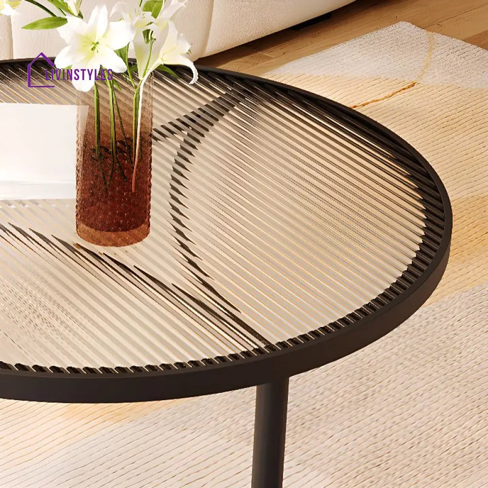 Jivin Stainless Steel Frame Coffee Table for Living Room