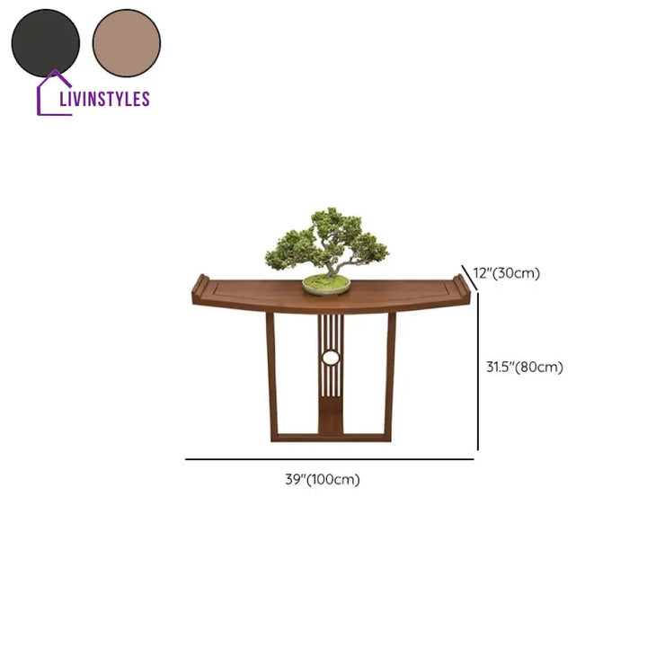 Jivinay Wooden Living Room Console Table