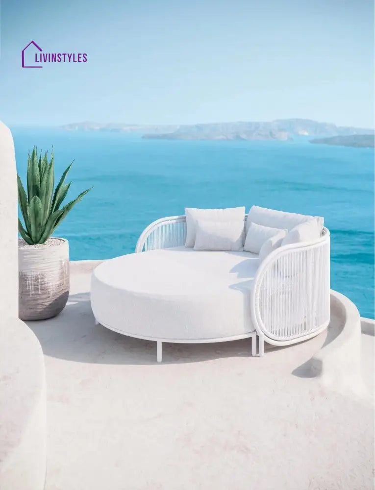 Joan Metal And Rope Outdoor Daybed