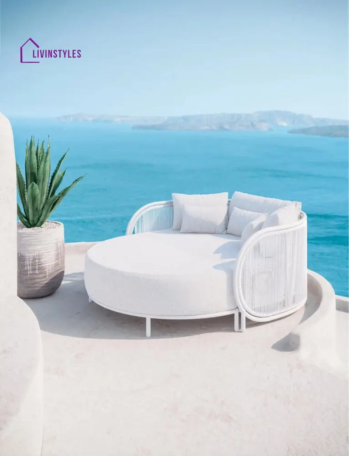 Joan Metal And Rope Outdoor Daybed