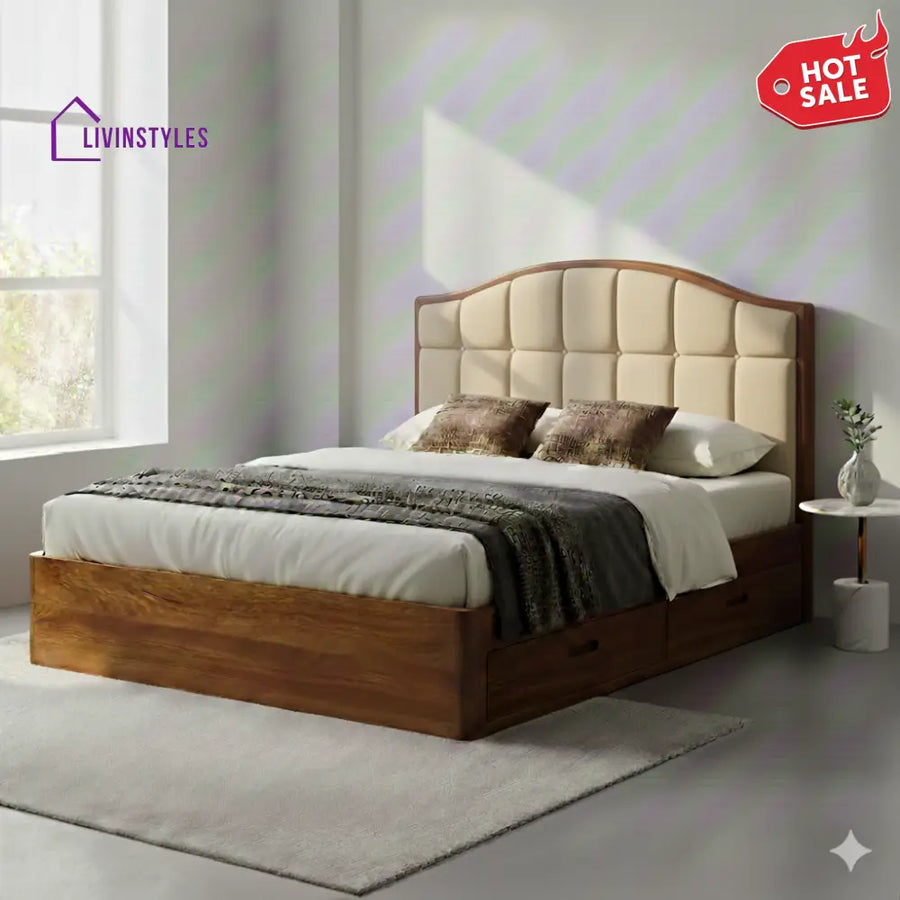 John Premium Sheesham Wood Bed