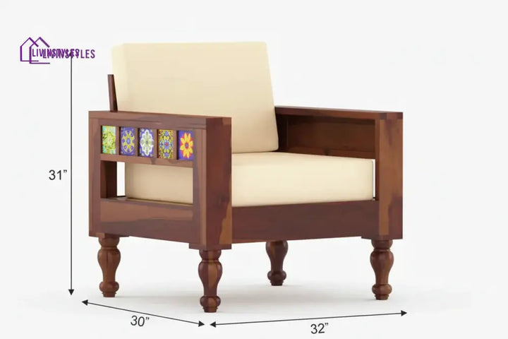 Neo solid Sheesham Wood Sofa Set