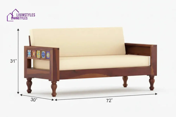 Neo solid Sheesham Wood Sofa Set